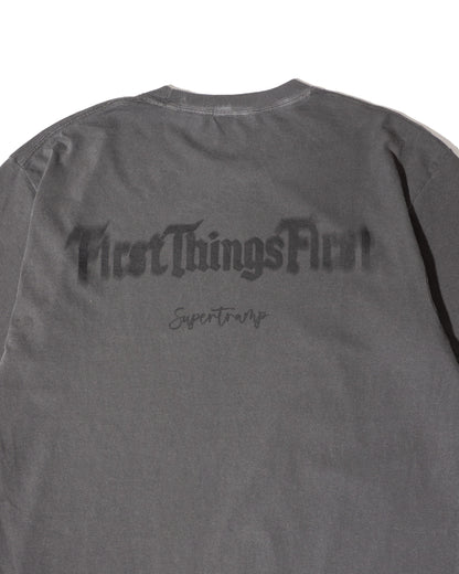 First things First Bule LOGO s/s TEE/ BLACK