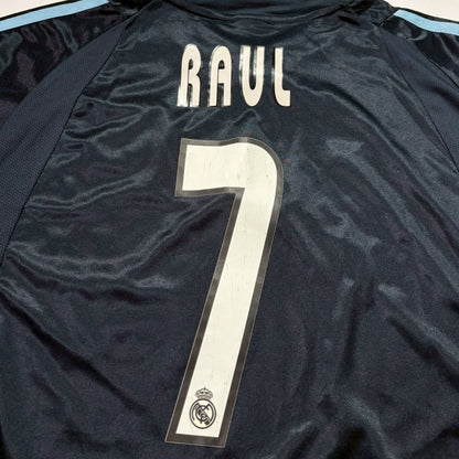 2003-04 Real Madrid "RAUL 7" DEAD STOCK Flasher付き / L