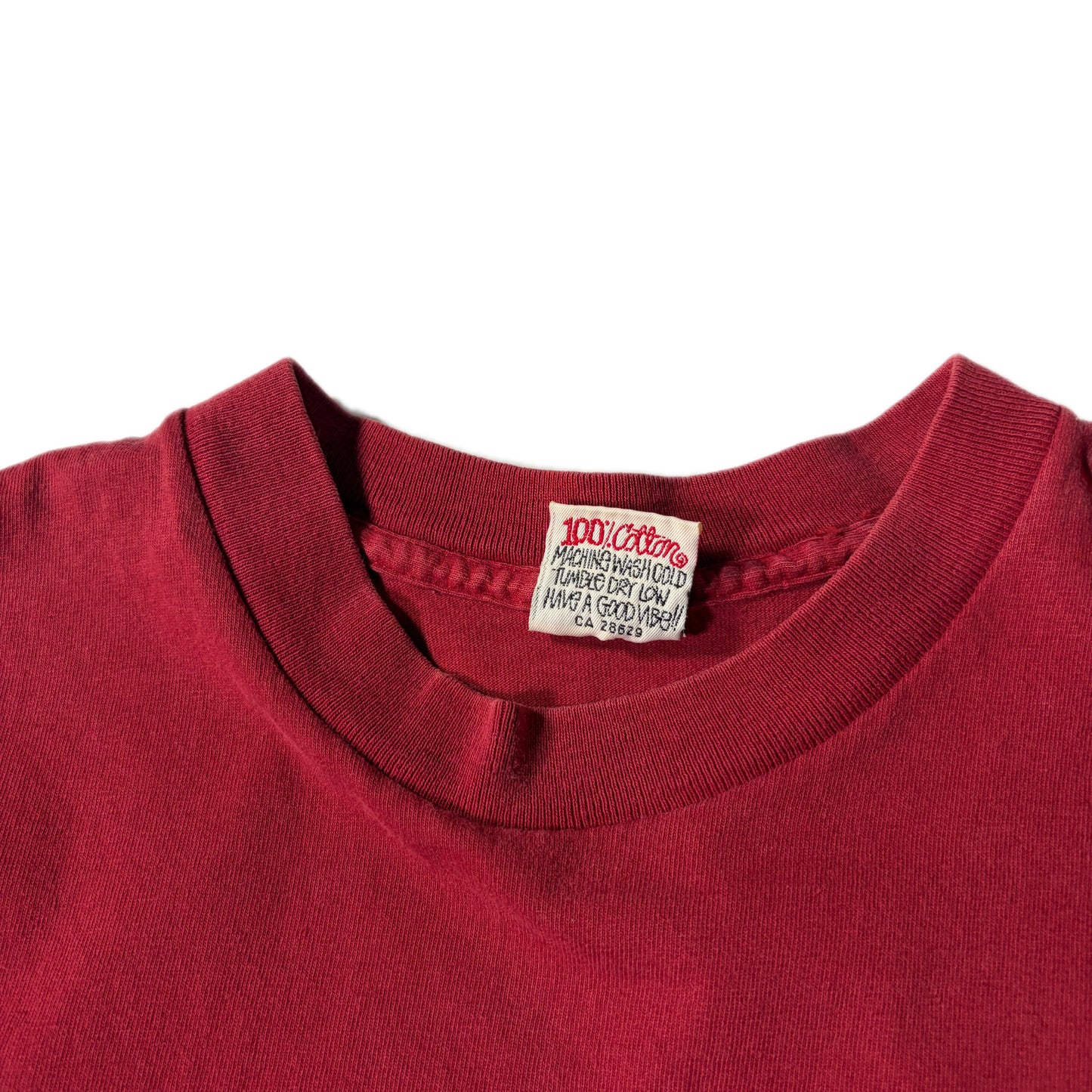 "OLD STUSSY NUMBERS TEE / RED/ 表記M