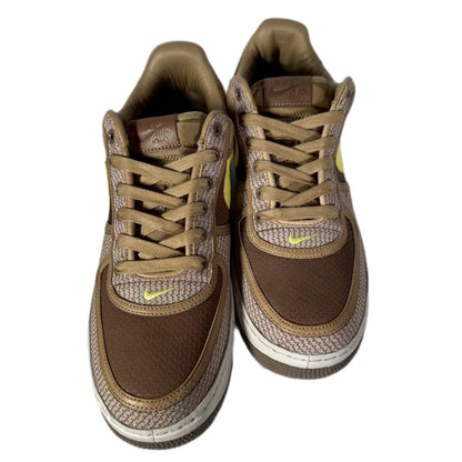 NIKE " AIR FORSE 1 UNEDEFEATED INSIDEOUT PRIORITY" / CANTEEN / LEMOE FRONT - PALOMINO BRU KA CITRON PALO