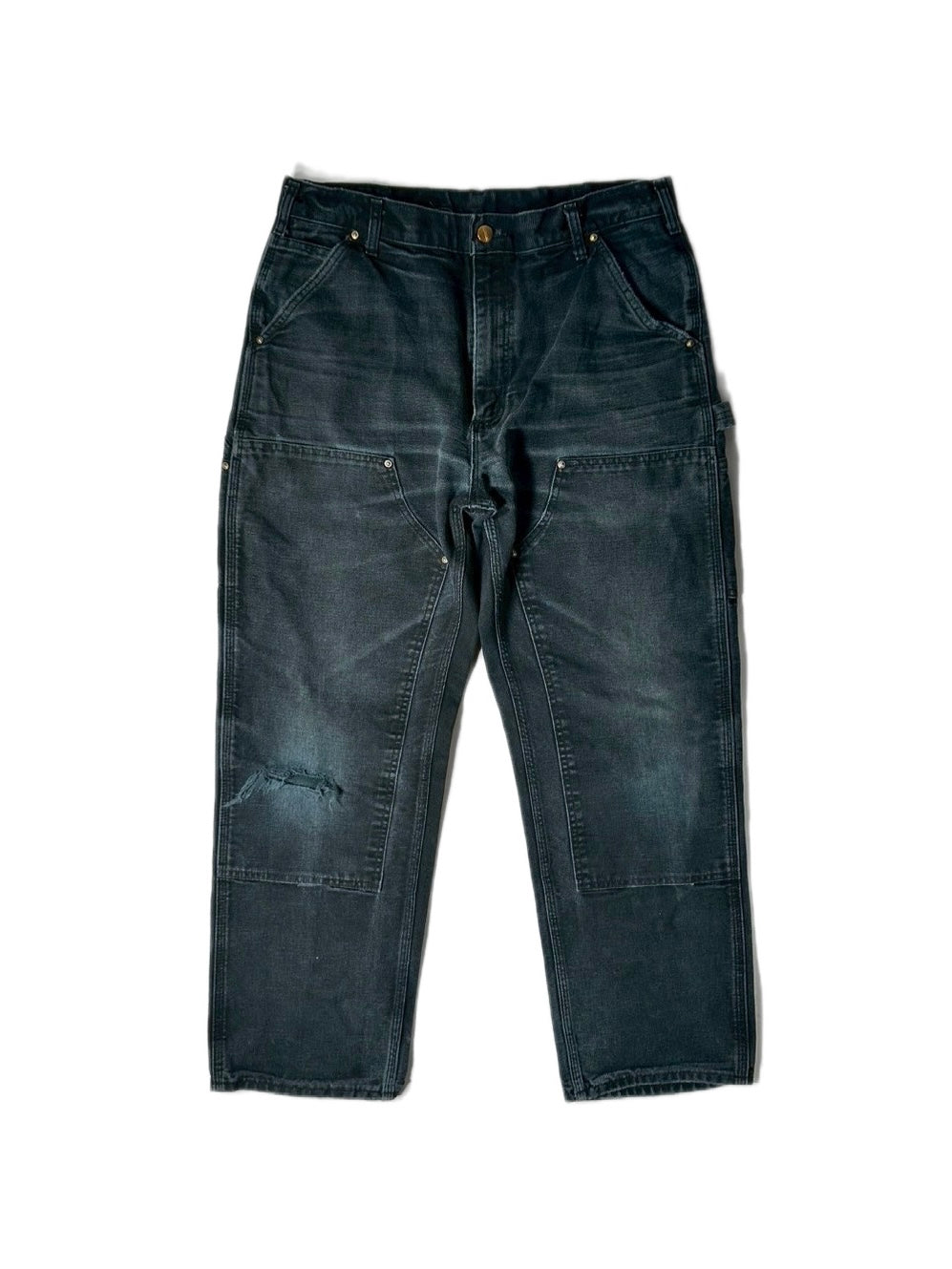 VINTAGE FADE "CARHARTT DOUBLE KNEE PANTS / BLACK /  表記W34/30