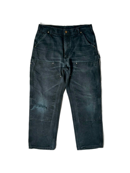 VINTAGE FADE "CARHARTT DOUBLE KNEE PANTS / BLACK /  表記W34/30