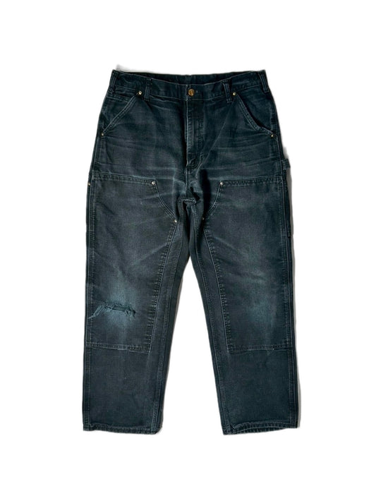 VINTAGE FADE "CARHARTT DOUBLE KNEE PANTS / BLACK /  表記W34/30
