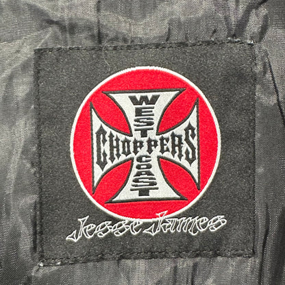 00s "WEST COAST CHOPPERS" CHECK L/S SHIRTS BLUE / M