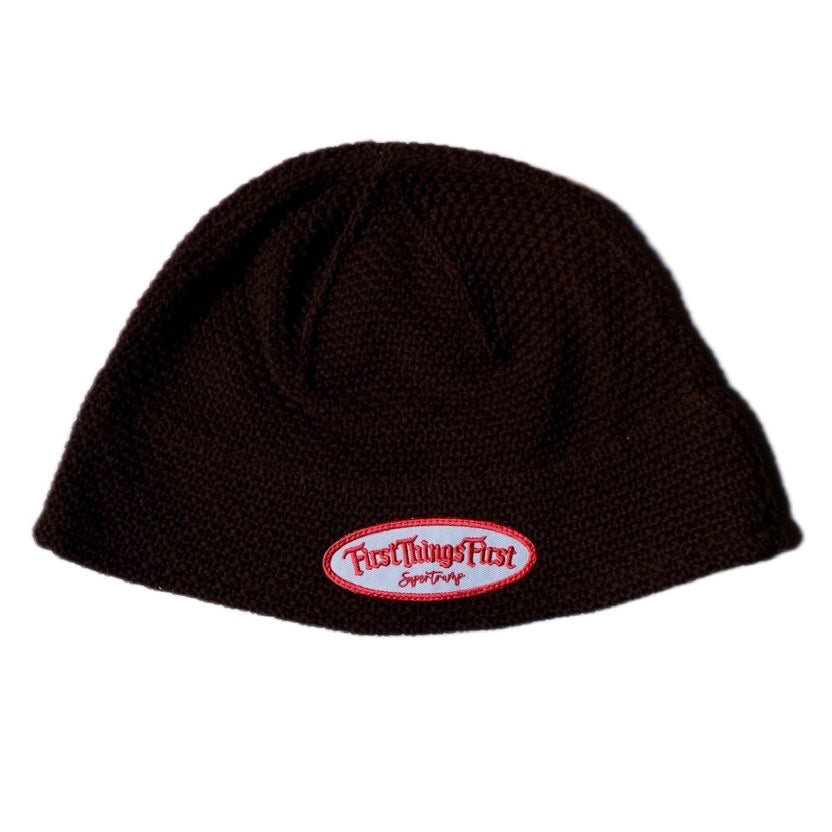FTF WAPPEN KNIT HAT / BROWN