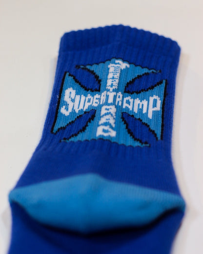 SUPERTRAMP / JERRYTRAD IRON CROSS ANKLE SOX / BLUE