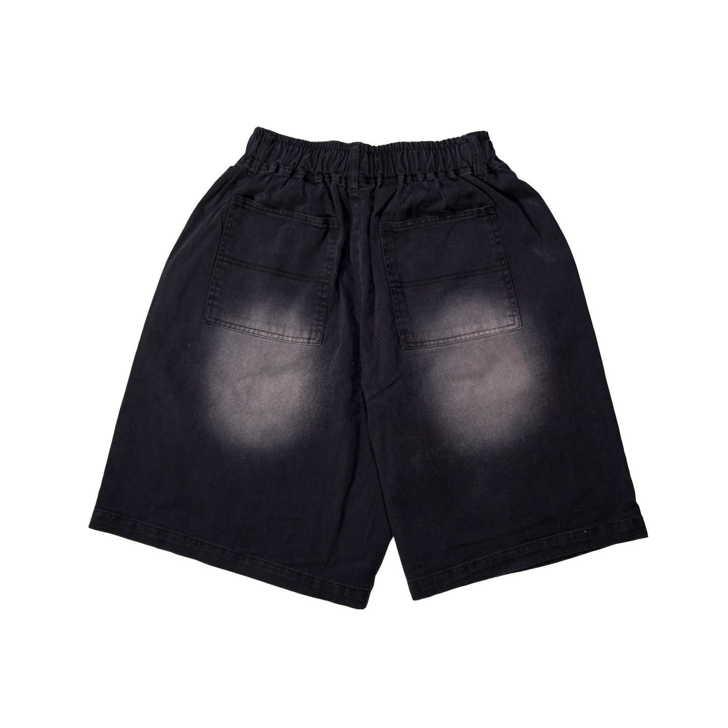 TWILL BLAST DOUBLE KNEE SHORTS /  BLACK