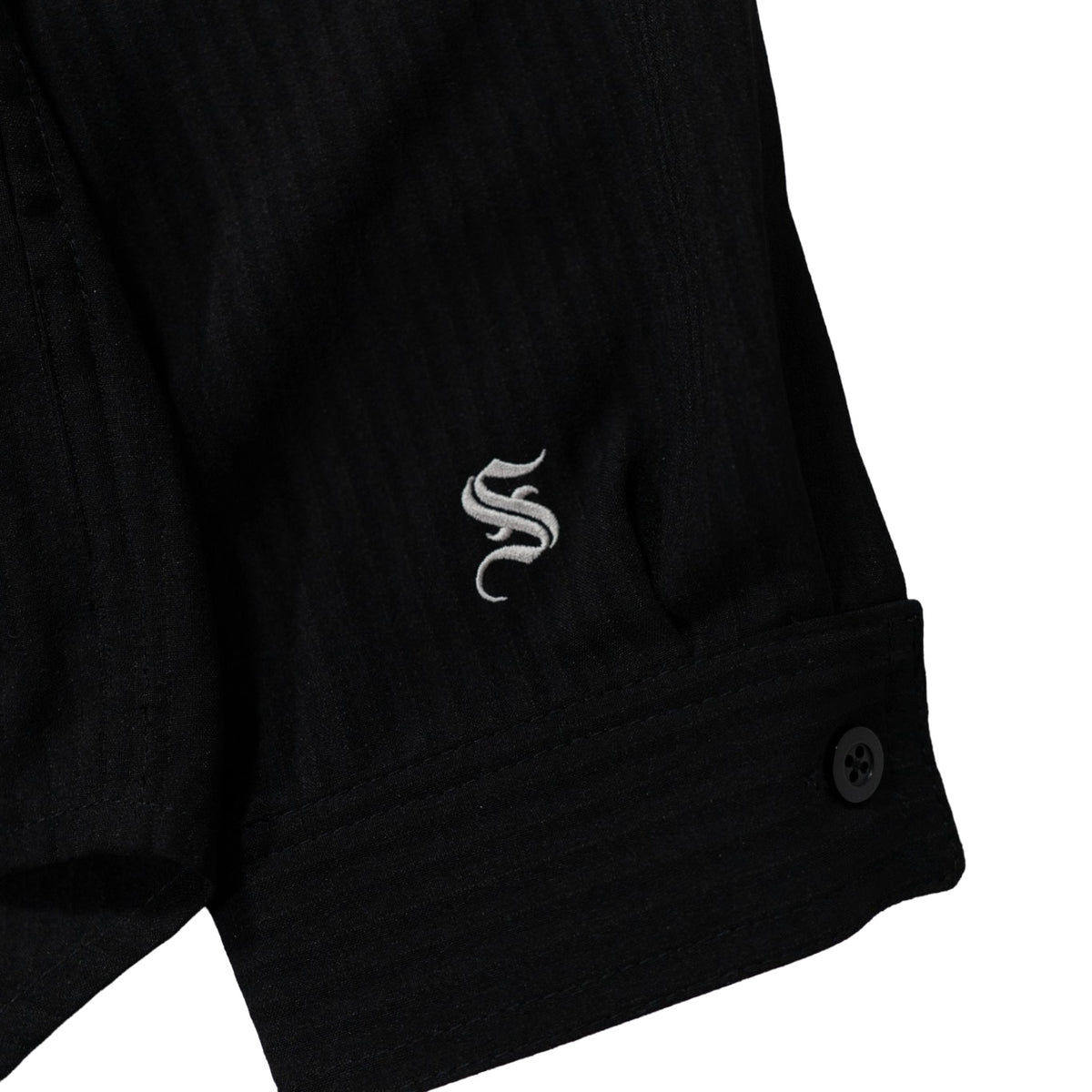 STRIPED L/S SHIRT / BLACK
