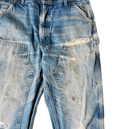 "OLD CARHARTT DOUBLE  KNEE DENIM PANTs/ INDIGO/  表記w36