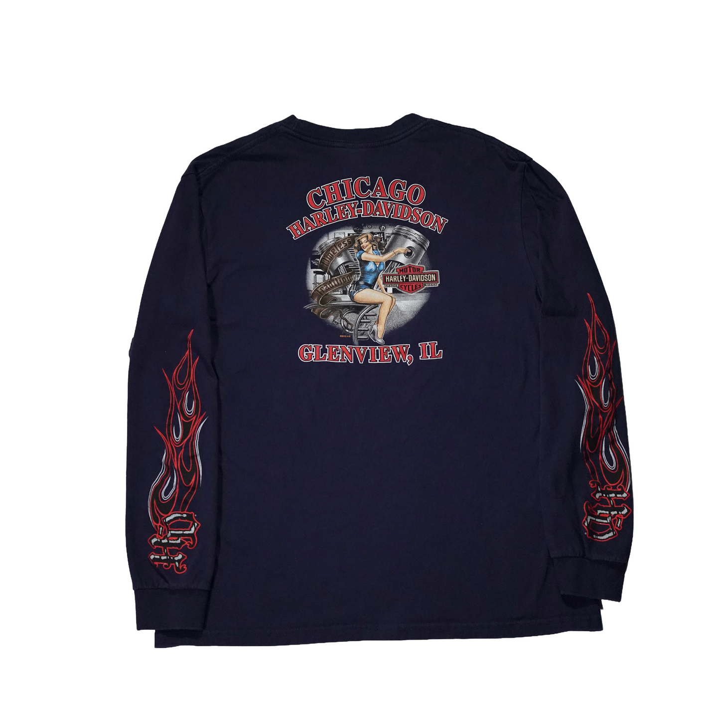 "USED" HARLEY-DAVIDSON L/S TEE / 表記L