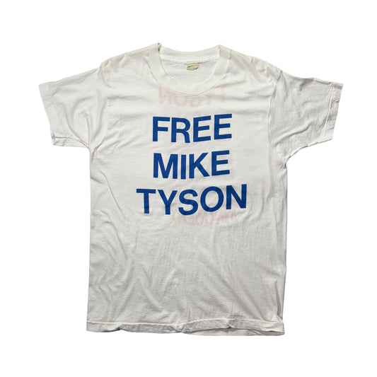 90s "MIKE TYSON FREE TYSON" S/S TEE