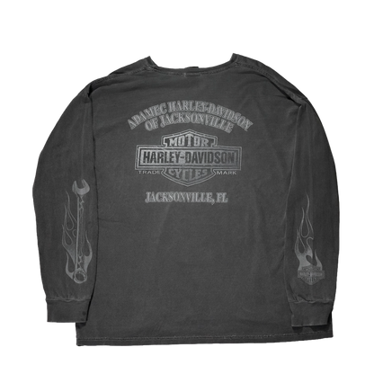 "USED" HARLEY-DAVIDSON L/S TEE / 表記XL