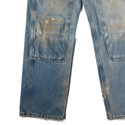 "OLD CARHARTT DOUBLE  KNEE DENIM PANTs/ INDIGO/  表記w34