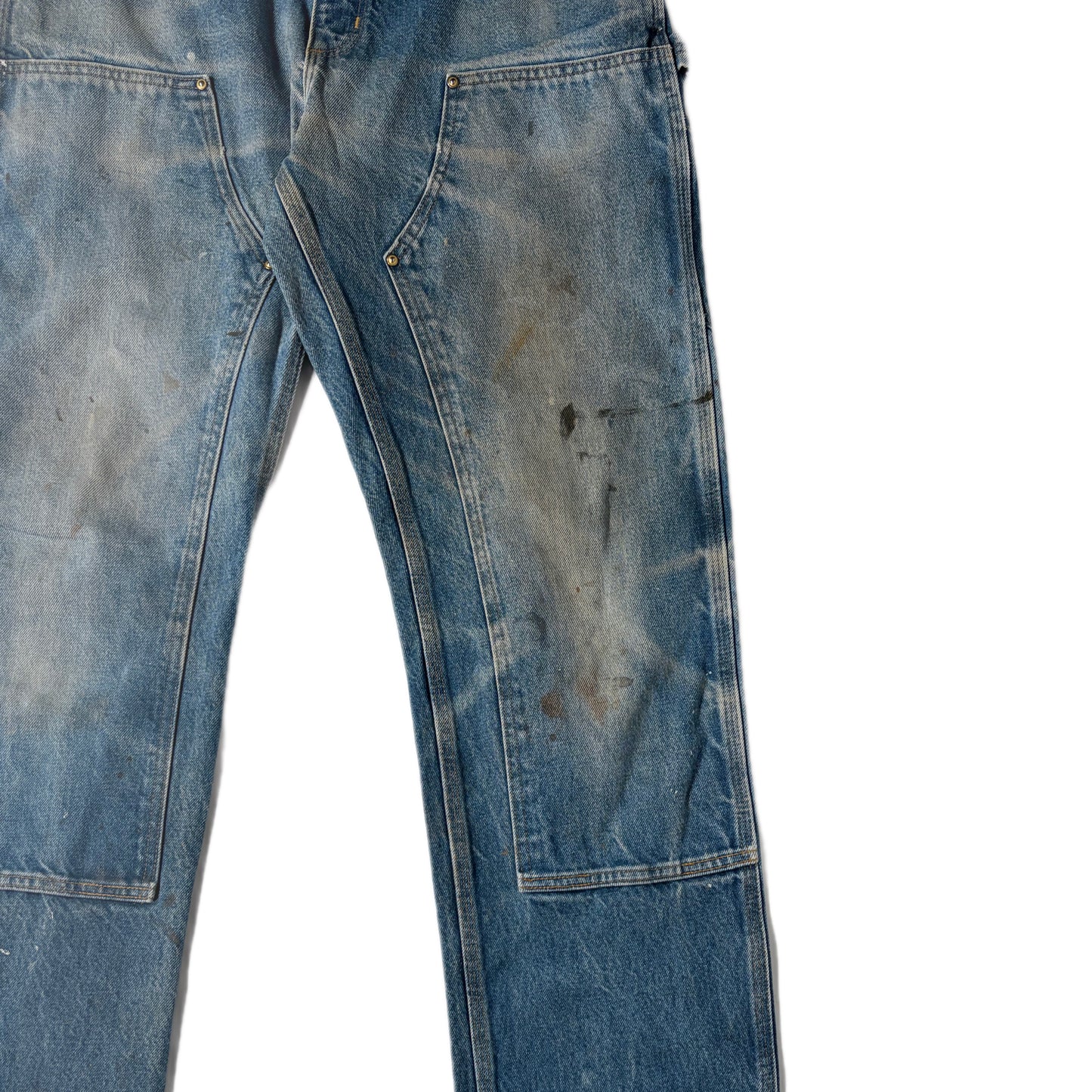 "OLD CARHARTT DOUBLE  KNEE DENIM PANTs/ INDIGO/  表記w34