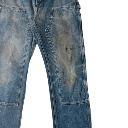 "OLD CARHARTT DOUBLE  KNEE DENIM PANTs/ INDIGO/  表記w34
