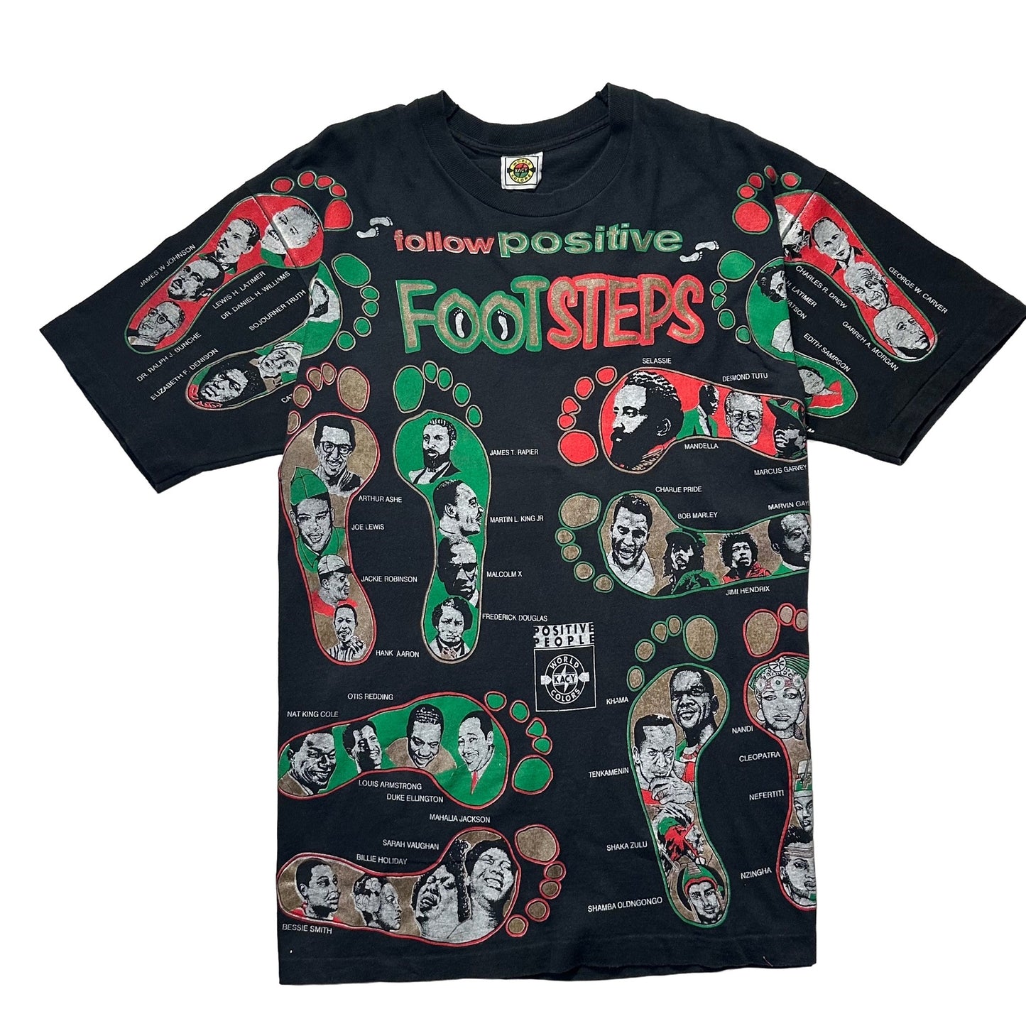 90s "Positive Footsteps" S/S TEE / XL