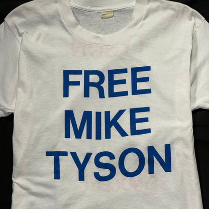 90s "MIKE TYSON FREE TYSON" S/S TEE