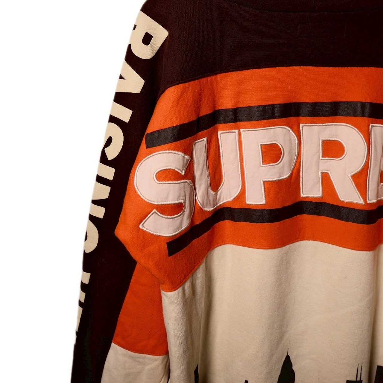 USED "SUPREME2005ss RAISING HELL HOODIE / BROWN / 表記XL"