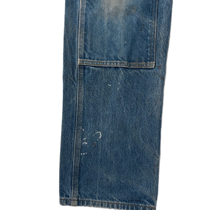 "OLD CARHARTT DOUBLE  KNEE DENIM PANTs/ INDIGO/  表記w34