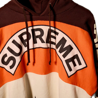 USED "SUPREME2005ss RAISING HELL HOODIE / BROWN / 表記XL"