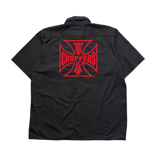 00s "WEST COAST CHOPPERS" S/S SHIRTS BLACK / L