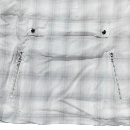 Zip Anorak Shirt / White Check