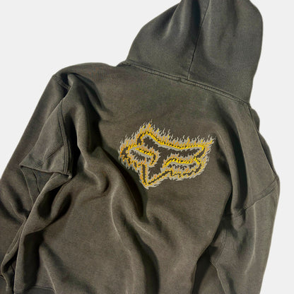 "VINTAGE FOX RACING HOODIE / BLACK /  表記XXL