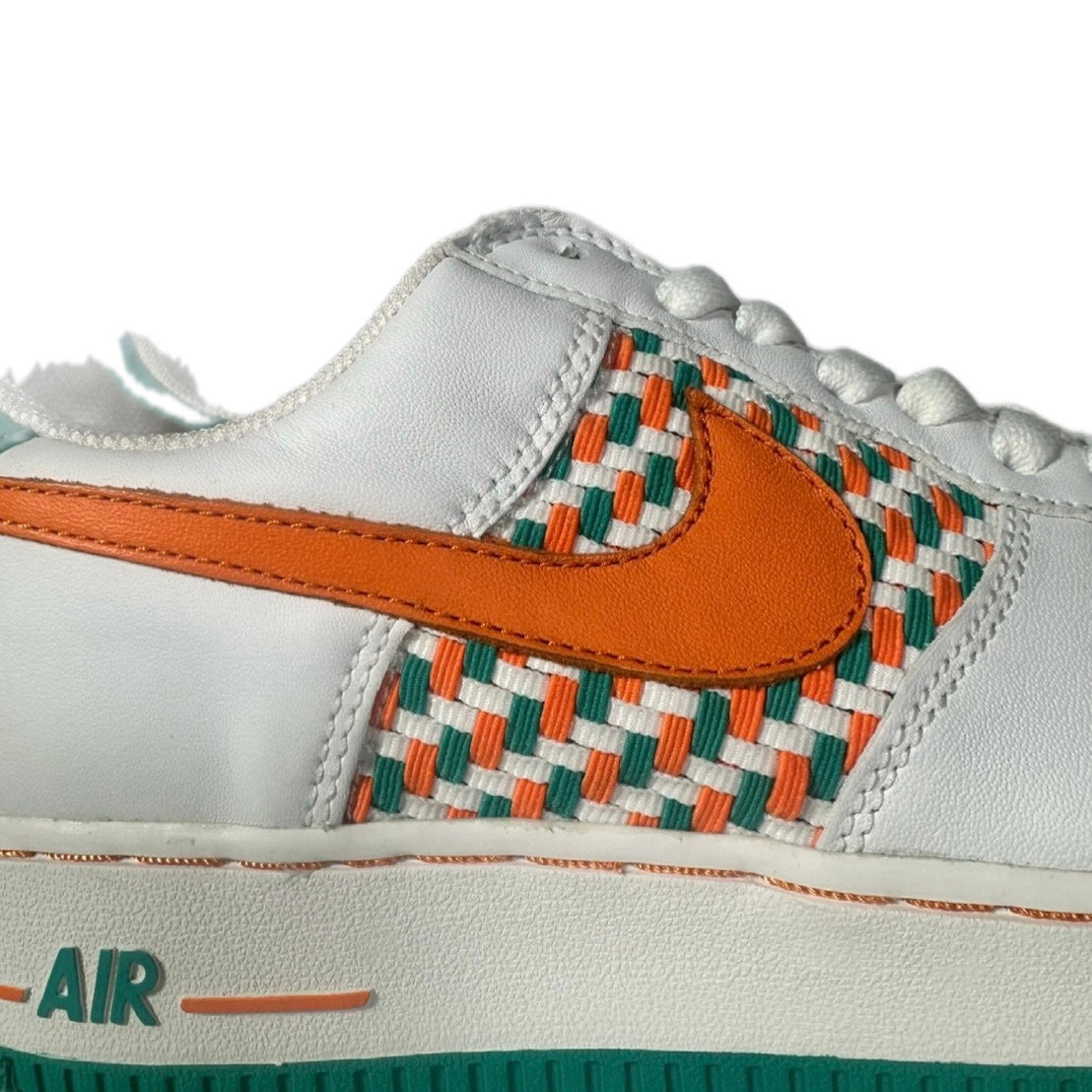 NIKE " AIR FORSE 1 PREMIUM MIAMI" / WHITE / CLEMENTINE-ALOE BLA OREP-ALOE
