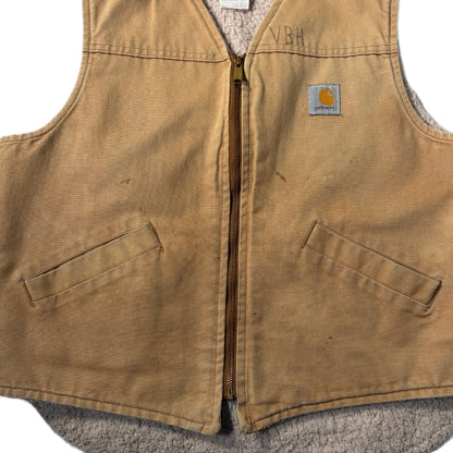 "CARHARRT DUCK VEST/ BEIGE /  表記XL