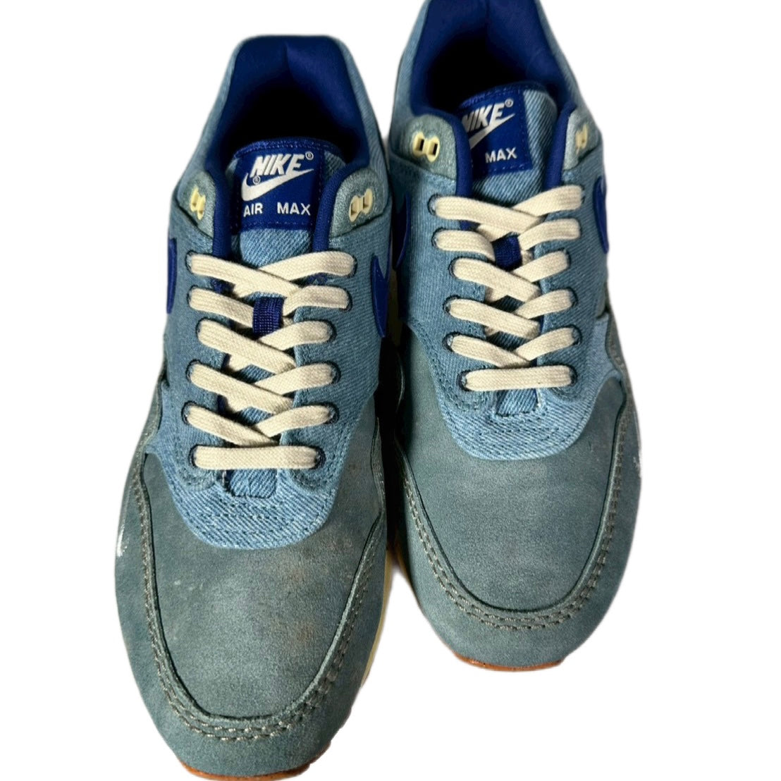 NIKE "NIKE  AIR MAX 1 PRM DIRTY DENIM" / MINERAL SLATE / DEEP ROYAL BLUE ARDOISE MINERAL / BLUE ROYAL FNC