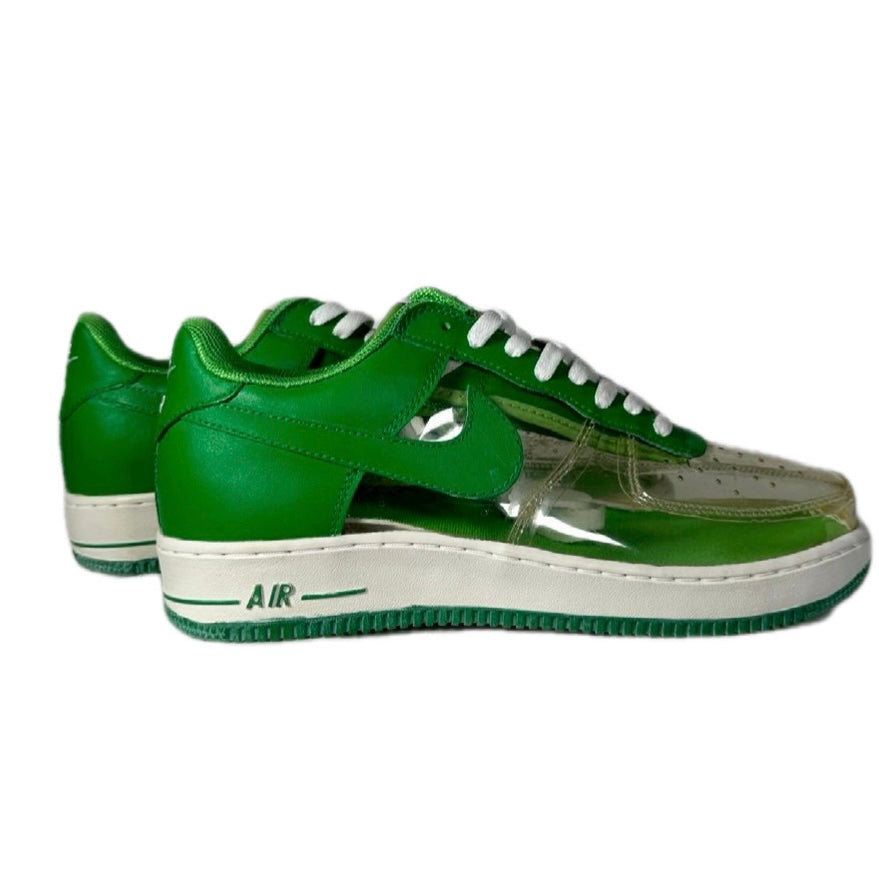 NIKE " AIR FORSE 1 TRANSPARMENT INVISIBLE" / CLEAR GREEN