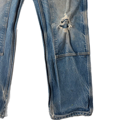 "OLD CARHARTT DOUBLE  KNEE DENIM PANTs/ INDIGO/  表記w36