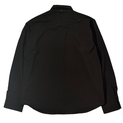 STRIPED L/S SHIRT / BLACK