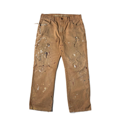 "OLD Dickeies DENIM PANTs/ KAHKI/  表記w33