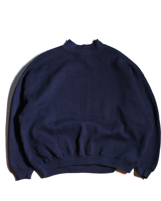 Used "Made in USA Heans NECKMOCK CREW SWEAT / NAVY /表記XL