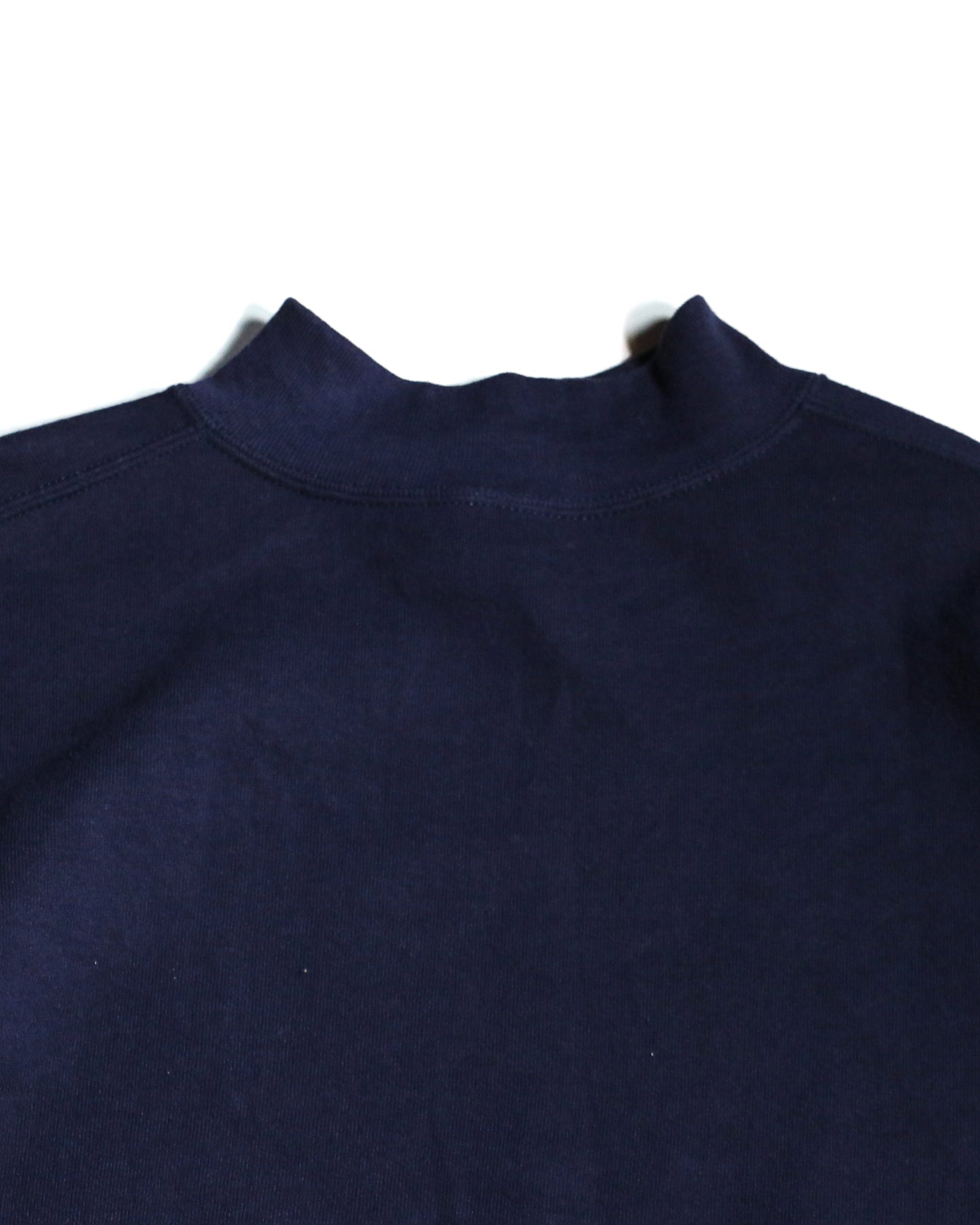 Used "Made in USA Heans NECKMOCK CREW SWEAT / NAVY /表記XL