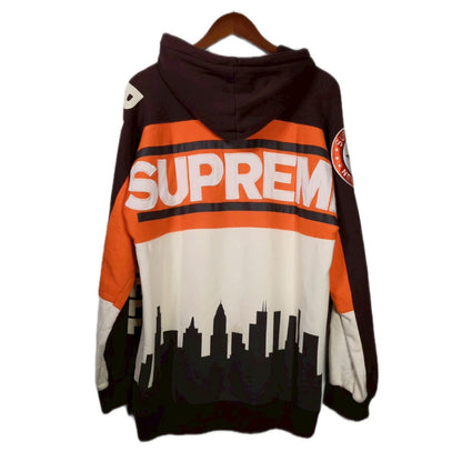 USED "SUPREME2005ss RAISING HELL HOODIE / BROWN / 表記XL"