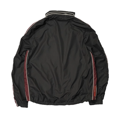 "USED" Prada Sport Nylon Hooded Jacket FW2018 / Black & Burgundy /表記52