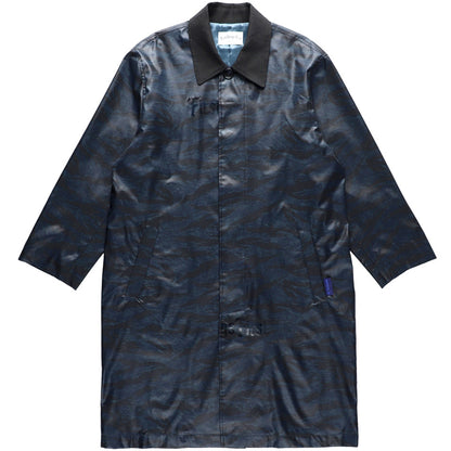 TIGER CAMO NYLON LONG JACKET / BLUE