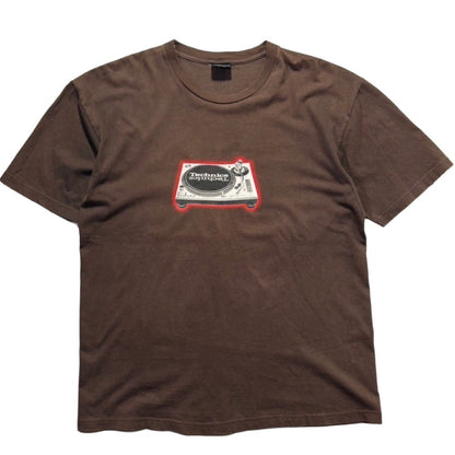 00s"Technics" S/S TEE BROWN / L