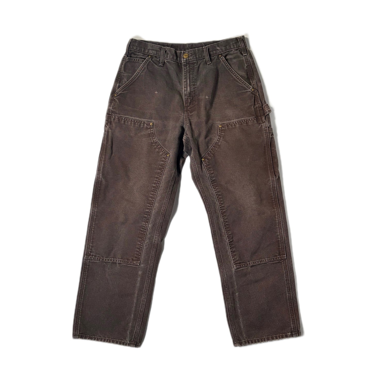 "CARHARTT DOUBLE KNEE PANTS / BROWN/  表記31x30"