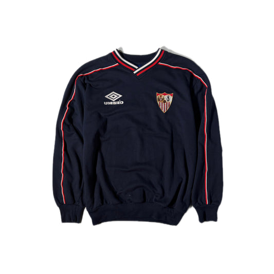 VINTAGE "SEVILLA FC" CREW SWEAT/ NAVY / 表記M