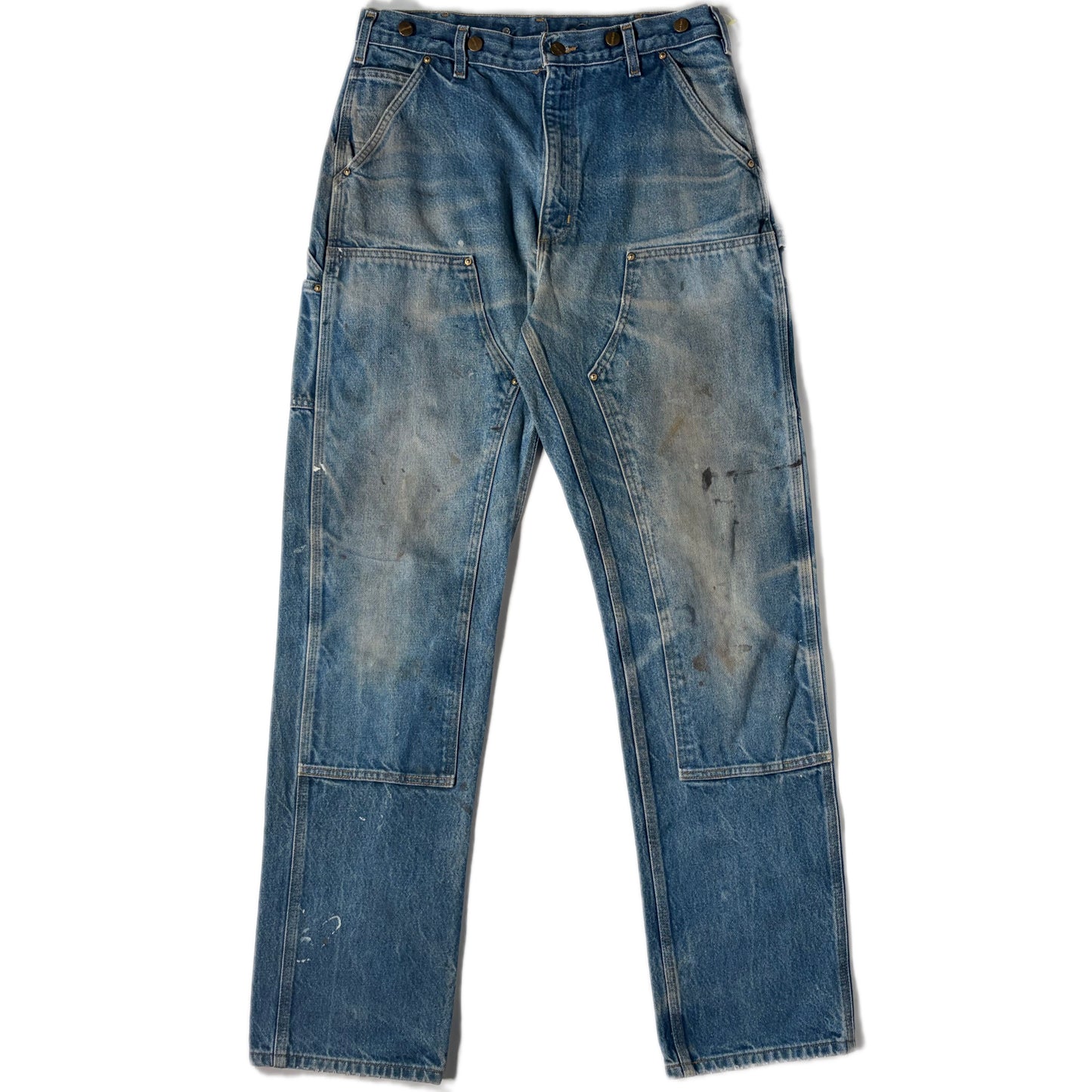 "OLD CARHARTT DOUBLE  KNEE DENIM PANTs/ INDIGO/  表記w34