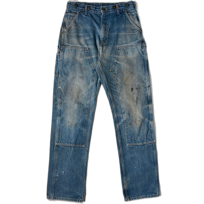 "OLD CARHARTT DOUBLE  KNEE DENIM PANTs/ INDIGO/  表記w34
