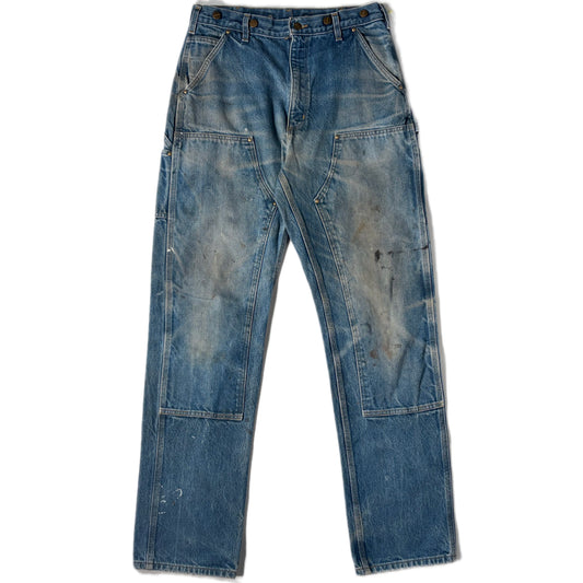 "OLD CARHARTT DOUBLE  KNEE DENIM PANTs/ INDIGO/  表記w34