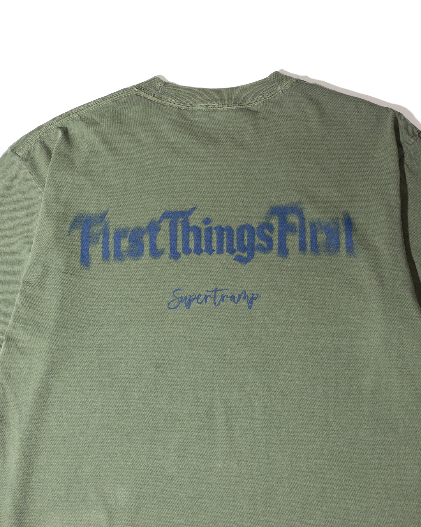 First things First Bule LOGO s/s TEE/ OLEVE
