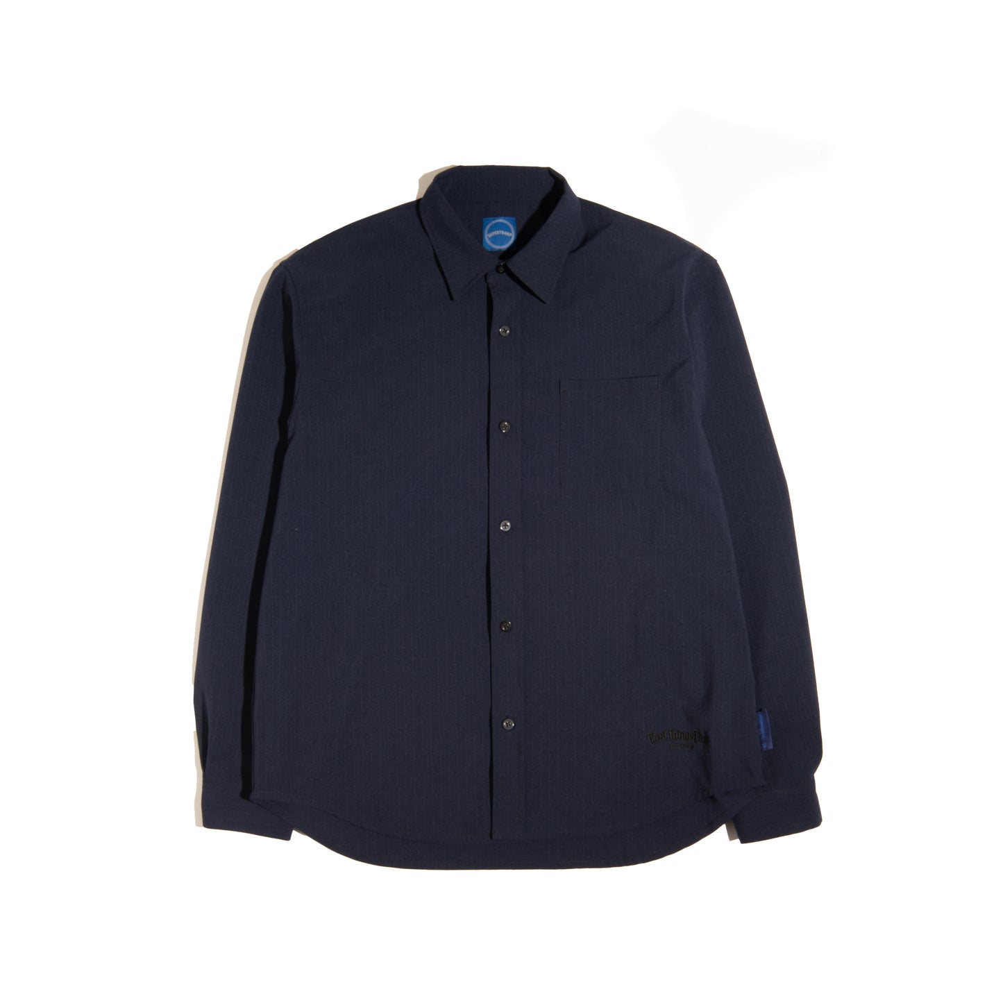 COOL STRIPE L/S SHIRTS / NAVY