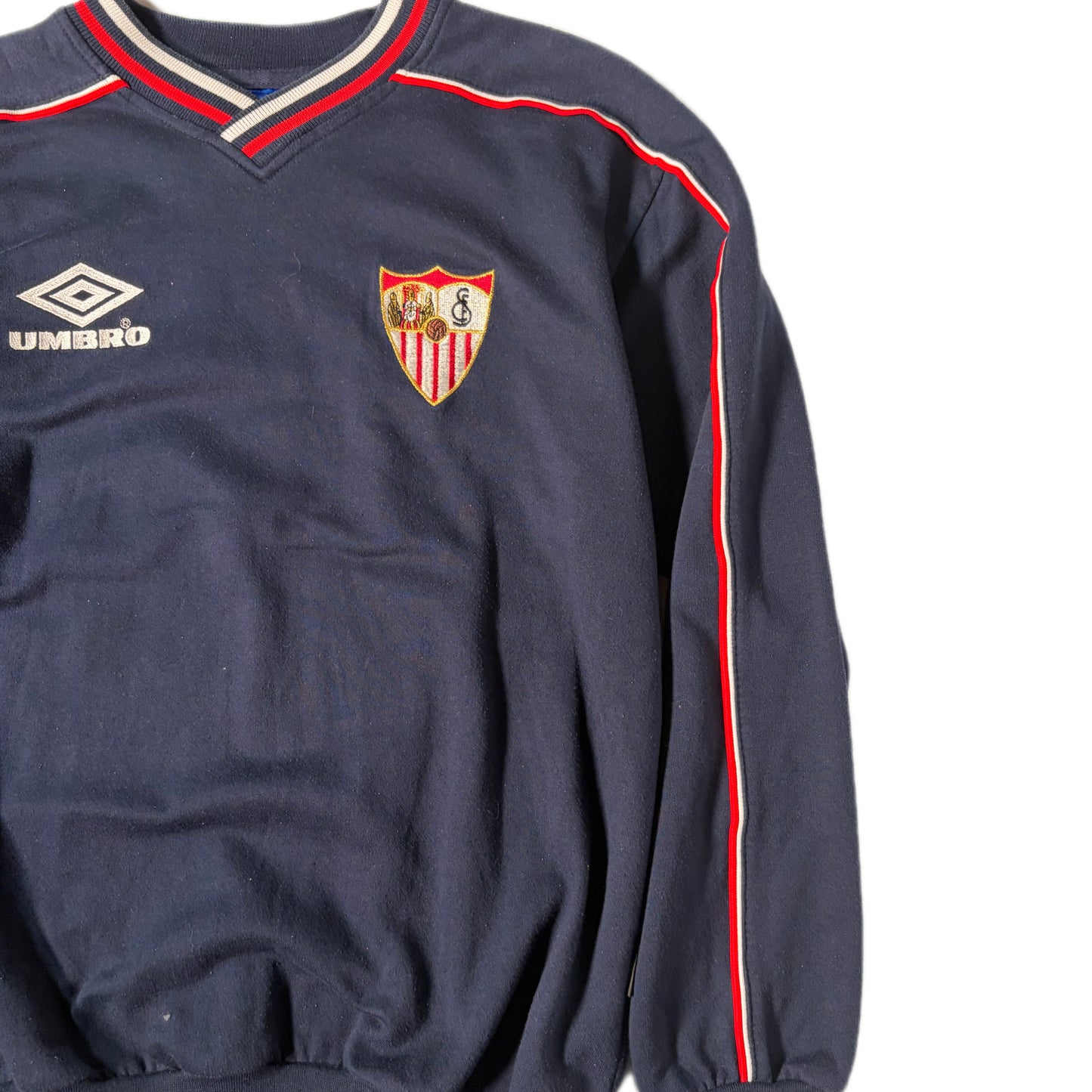 VINTAGE "SEVILLA FC" CREW SWEAT/ NAVY / 表記M