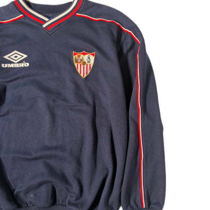 VINTAGE "SEVILLA FC" CREW SWEAT/ NAVY / 表記M
