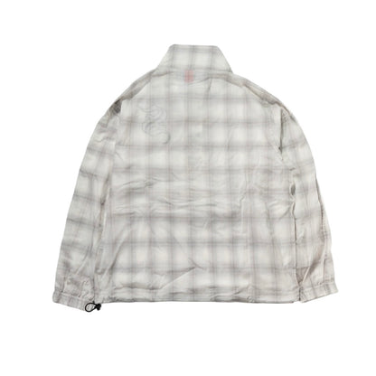 Zip Anorak Shirt / White Check